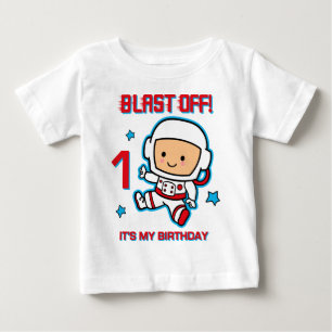 Camiseta Para Bebê T-Shirt de folga longa com Criança primeiro anive