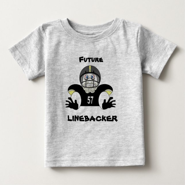 Camiseta Para Bebê T-Shirt de Futebol de Toddlers (Frente)