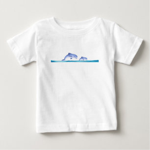 Camiseta Para Bebê T-Shirt de golfinho
