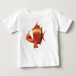 Camiseta Para Bebê T-shirt de Guppie do peixe dourado