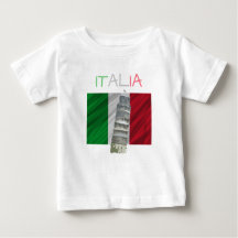 T-shirt de Italia do bebê