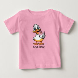 Camiseta Para Bebê T-Shirt de pato engraçado