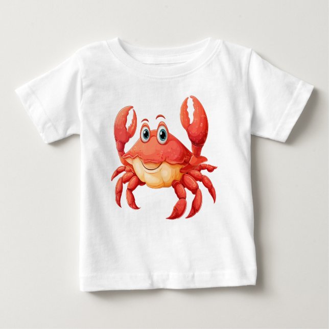 Camiseta Para Bebê T-shirt de Personagem de desenho animado de lagost (Frente)