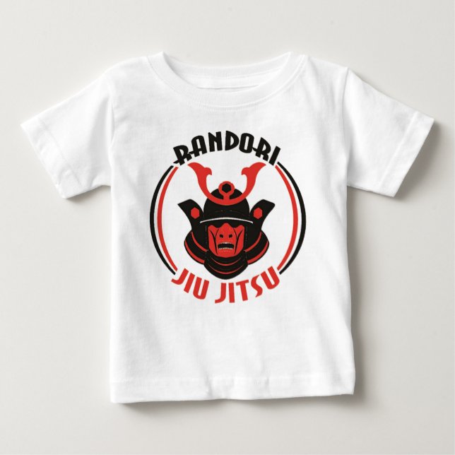 Camiseta Para Bebê T-shirt de Randori Jiu Jitsu do bebê (Frente)