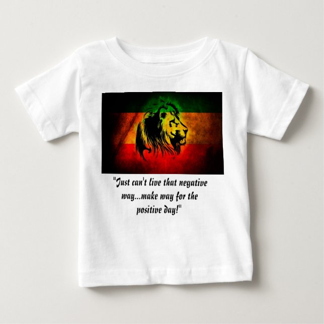 Camiseta Para Bebê T-shirt de Rasta da criança (Frente)