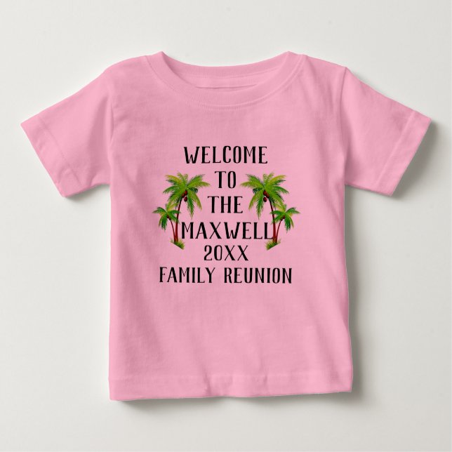 Camiseta Para Bebê T-Shirt de Reunião Familiar (Frente)