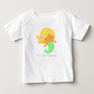 Camiseta Para Bebê T-Shirt de Sereia Bonita