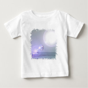 Camiseta Para Bebê T-shirt de solo do bebê de Kiteboard