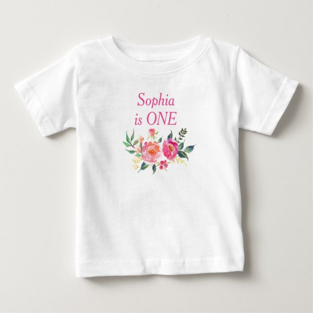 Camiseta Para Bebê T-Shirt de tenra idade monograma (Frente)