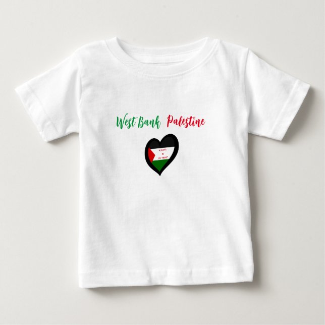 Camiseta Para Bebê T-Shirt de Toddler na Cisjordânia (Frente)