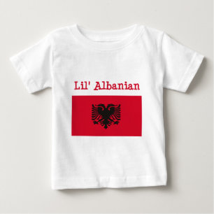 Camiseta Para Bebê T-shirt do albanês de Lil