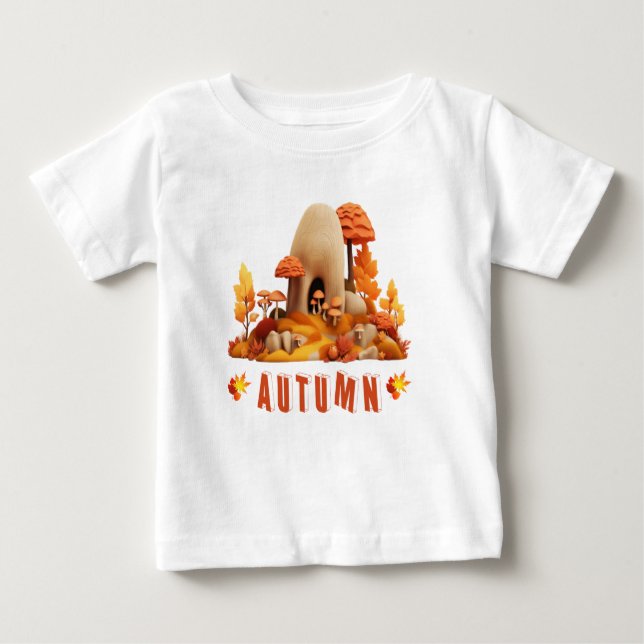 Camiseta Para Bebê T-shirt do Autumn Kids (Frente)