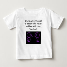 Camiseta Para Bebê T-Shirt do Bad Mood Baby Fine Jersey