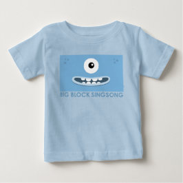 Camiseta Para Bebê T-shirt do bebê azul de Dah do T do La de BBSS