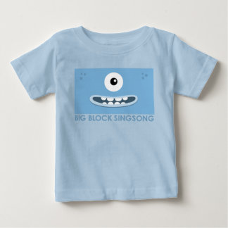 Camiseta Para Bebê T-shirt do bebê azul de Dah do T do La de BBSS