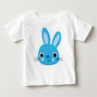 Camiseta Para Bebê T-shirt do Bebê-Bebê, Coelho Azul