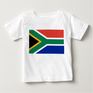 Camiseta Para Bebê T-shirt do bebê com a bandeira de África do Sul