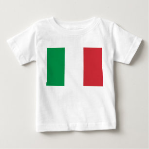 Camiseta Para Bebê T-shirt do bebê com a bandeira de Italia