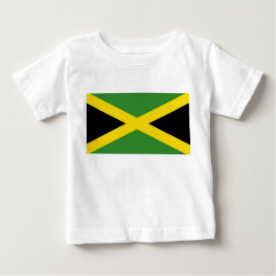 Camiseta Para Bebê T-shirt do bebê com a bandeira de Jamaica
