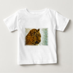Camiseta Para Bebê T-shirt do bebê da chita