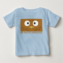 Camiseta Para Bebê T-shirt do bebê da coruja de BBSS