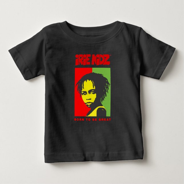 Camiseta Para Bebê T-shirt do bebê da criança de IRIE KIDZ® "Rasta" (Frente)