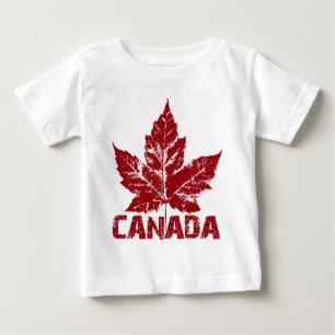 Camiseta Para Bebê T-shirt do bebê da lembrança de Canadá da camis