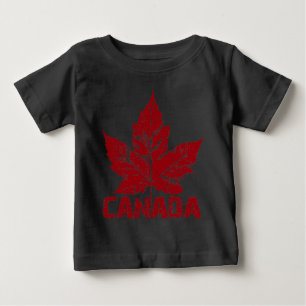 Camiseta Para Bebê T-shirt do bebê da lembrança de Canadá da camis