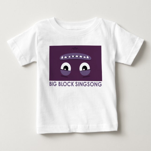 Camiseta Para Bebê T-shirt do bebê do bastão de BBSS (Frente)