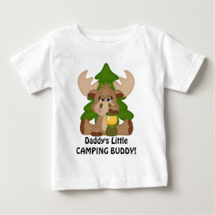 Camiseta Para Bebê t-shirt do bebê do camping do pai