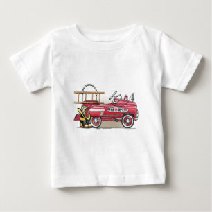 Camiseta Para Bebê T-shirt do bebê do carro do pedal do carro de