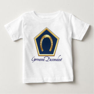 Camiseta Para Bebê T-shirt do bebê do descendente de Germanna