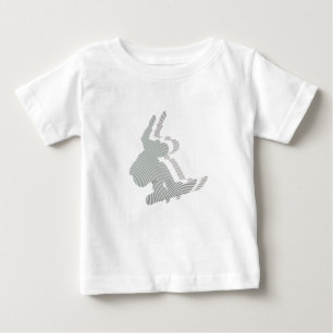 Camiseta Para Bebê T-shirt do bebê do design do logotipo do Snowboar