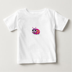 Camiseta Para Bebê T-shirt do bebê do joaninha
