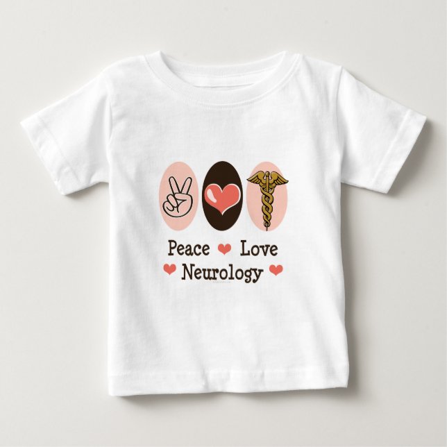 Camiseta Para Bebê T-shirt do bebê do neurologista da neurologia do (Frente)