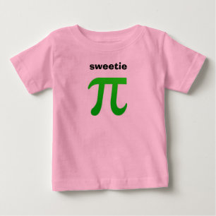 Camiseta Para Bebê T-shirt do bebê do Pi do docinho