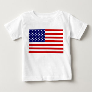 Camiseta Para Bebê T-shirt do bebê dos EUA