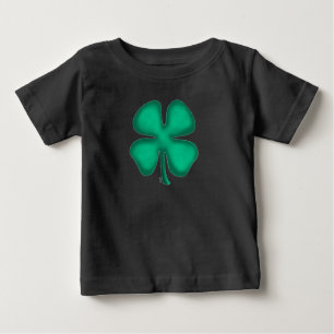 Camiseta Para Bebê T-shirt do bebê irlandês preto