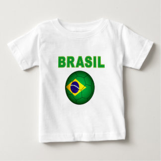 Camiseta Para Bebê T-shirt do campeonato do mundo de Brasil