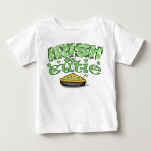 Camiseta Para Bebê T-shirt do dia de Cutie St Patrick do irlandês