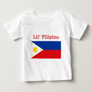 Camiseta Para Bebê T-shirt do filipino de Lil