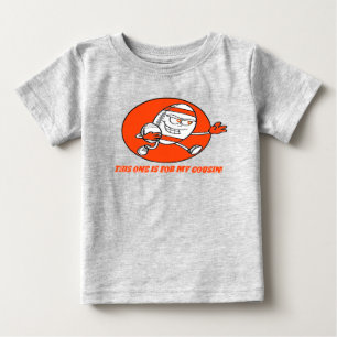 Camiseta Para Bebê T-shirt do garoto de futebol de cartum para o seu