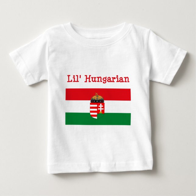 Camiseta Para Bebê T-shirt do Hungarian de Lil (Frente)