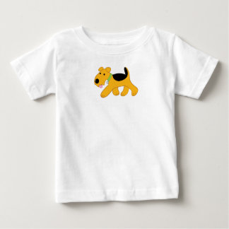 Camiseta Para Bebê T-shirt do jérsei da multa do bebê de Airedale