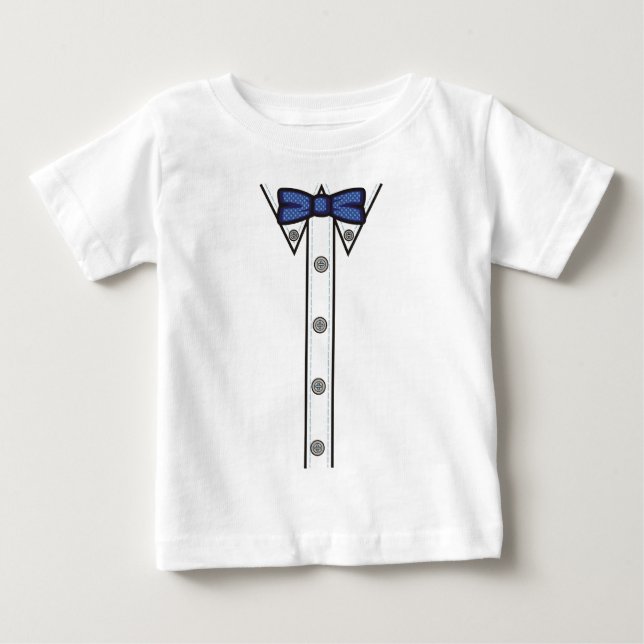 Camiseta Para Bebê T-shirt do laço (Frente)