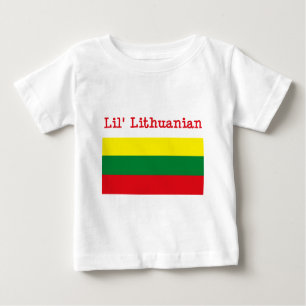 Camiseta Para Bebê T-shirt do Lithuanian de Lil