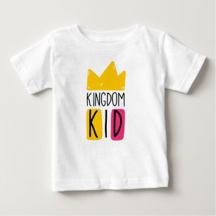 Camiseta Para Bebê T-shirt do miúdo do reino