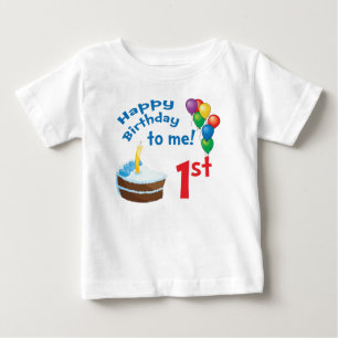 Camiseta Para Bebê T-shirt do primeiro aniversario