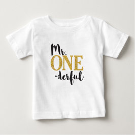 Camiseta Para Bebê T-Shirt do Sr. ONEGreat Baby Fine Jersey