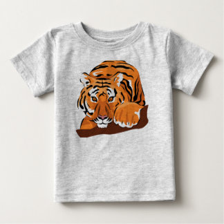 Camiseta Para Bebê t-shirt do tigre